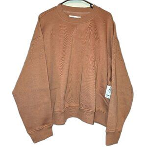Brown Oversized Sweatshirt 3X NEW